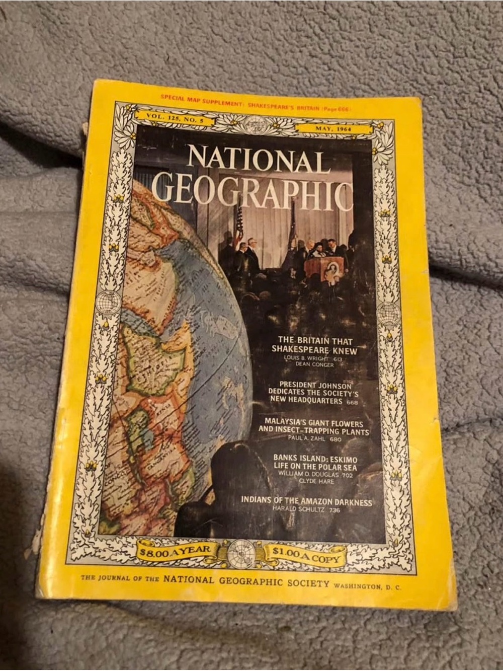 National Geographic Magazine - Yellow Cover